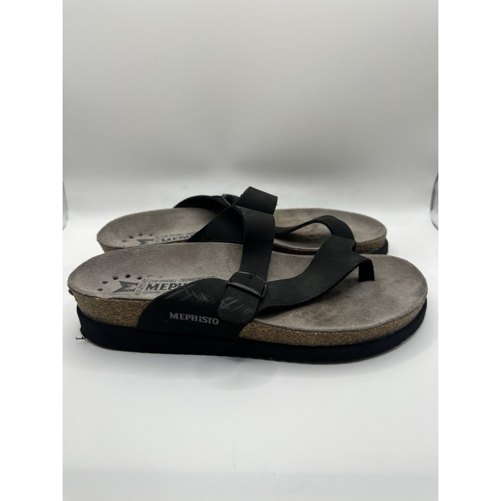 Mephisto Helen sandals Black Leather Size 37, Women's 7 - Picture 5 of 9